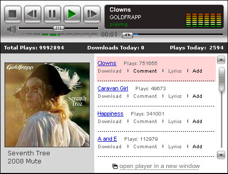 Goldfrapp - Myspace